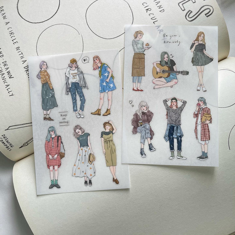 Girls Transfer Sticker Set