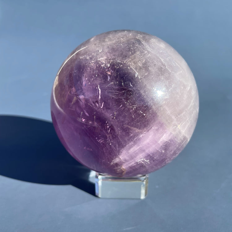 Grade A Amethyst Sphere with Rainbows #1