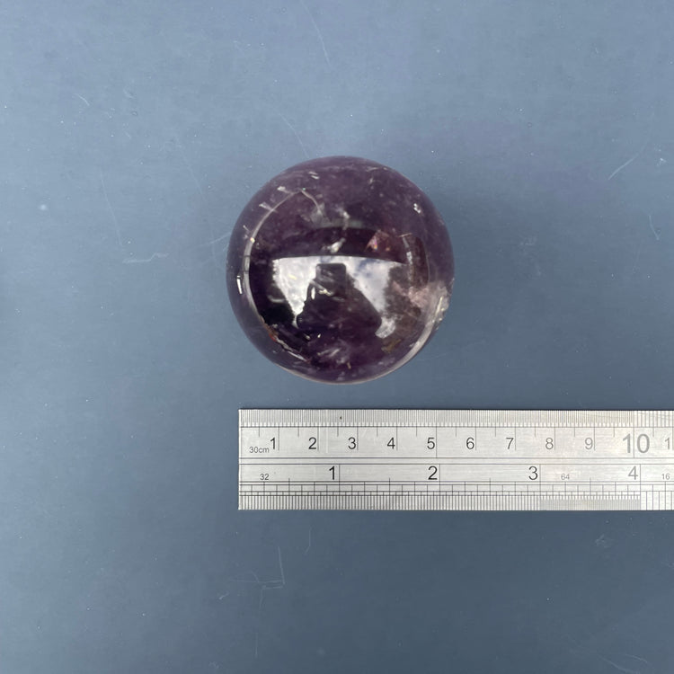 Grade A Amethyst Sphere with Rainbows #2