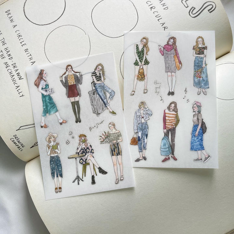 Girls Transfer Sticker Set