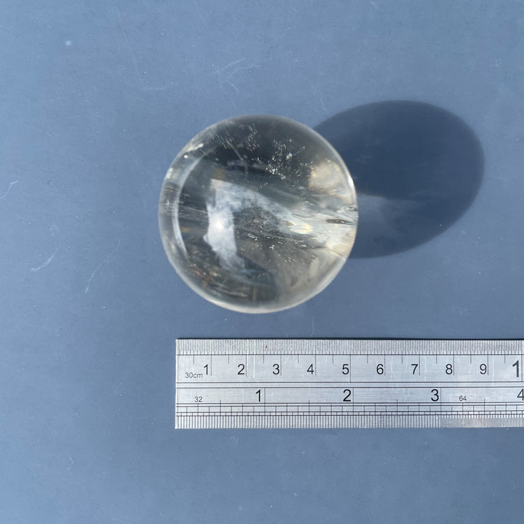 Clear Quartz Sphere with Natural Rainbows #5
