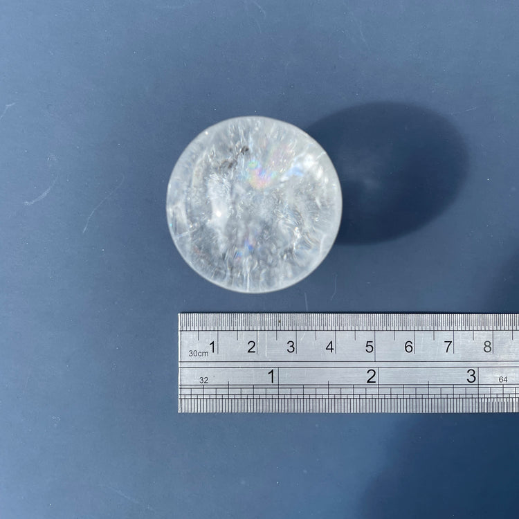 Clear Quartz Sphere with Natural Rainbows #6