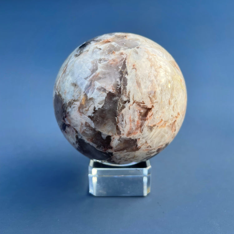 Black Tourmaline in Feldspar Sphere #1