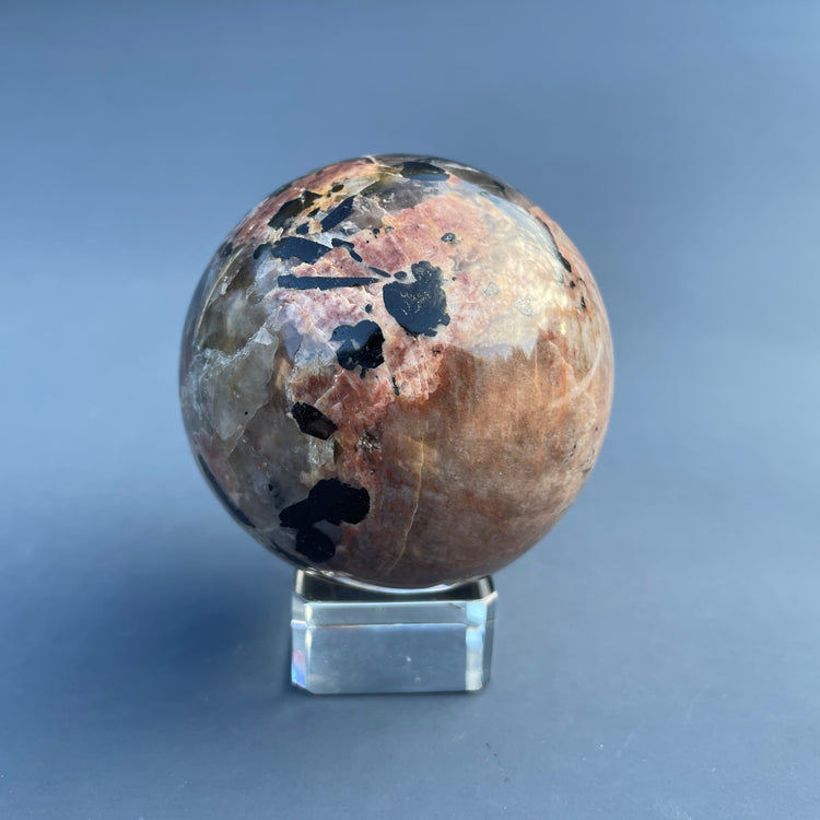 Black Tourmaline in Feldspar Sphere #2