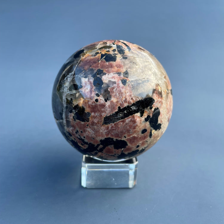 Black Tourmaline in Feldspar Sphere #2