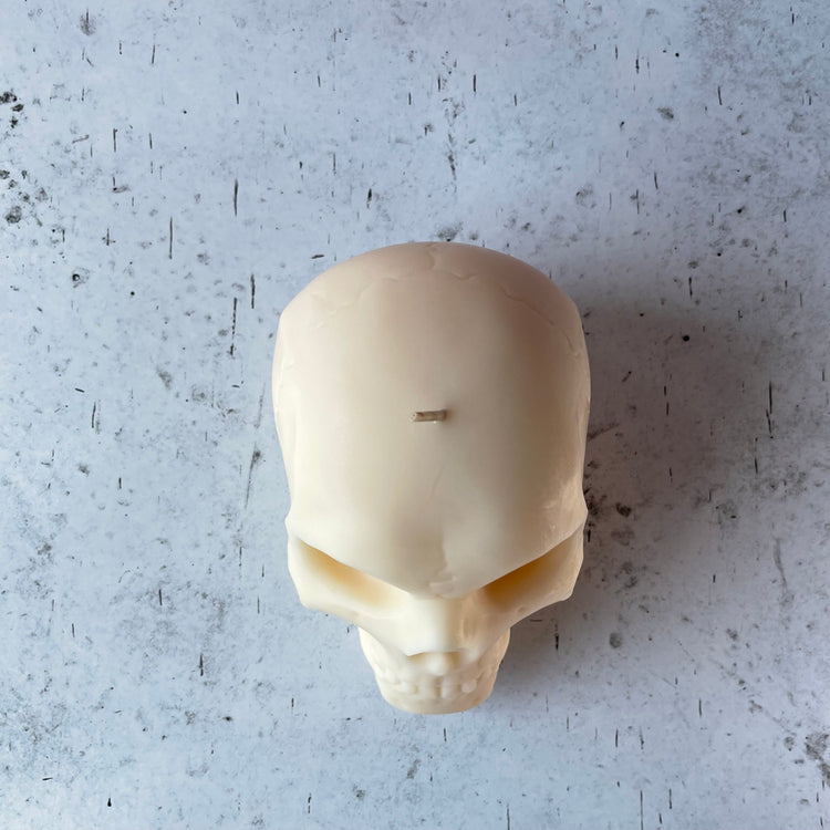 The Skull Large Off White Candle