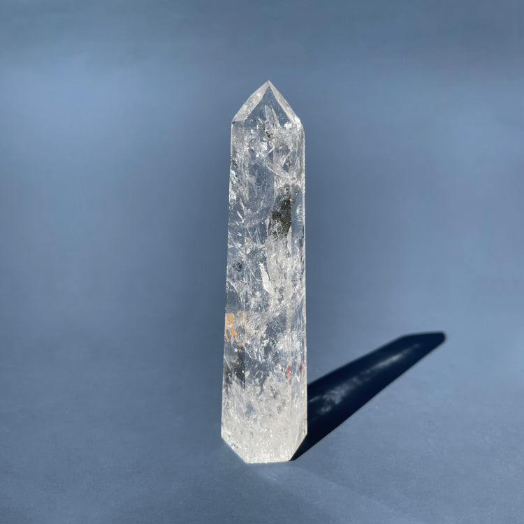 Clear Quartz Tower with Natural Rainbows #6