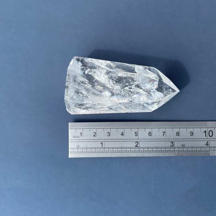 Clear Quartz Tower with Natural Rainbows #3