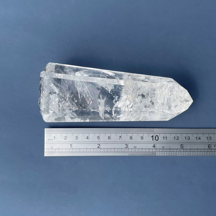 Clear Quartz Tower with Natural Rainbows #4