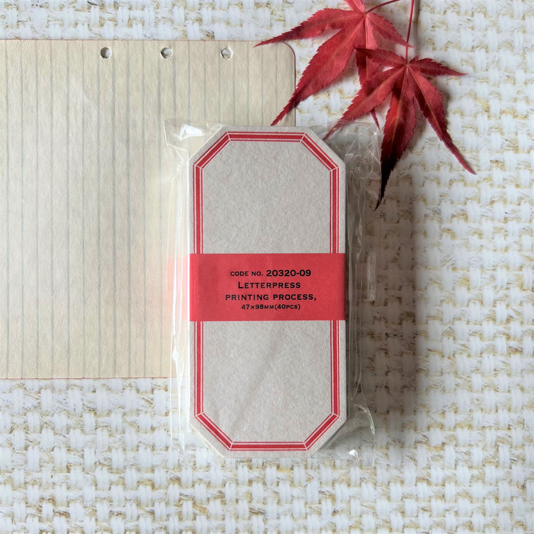 Letterpress Label Cards