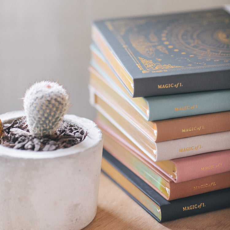 MOI Vegan Leather Journal Lined – Fawn Brown