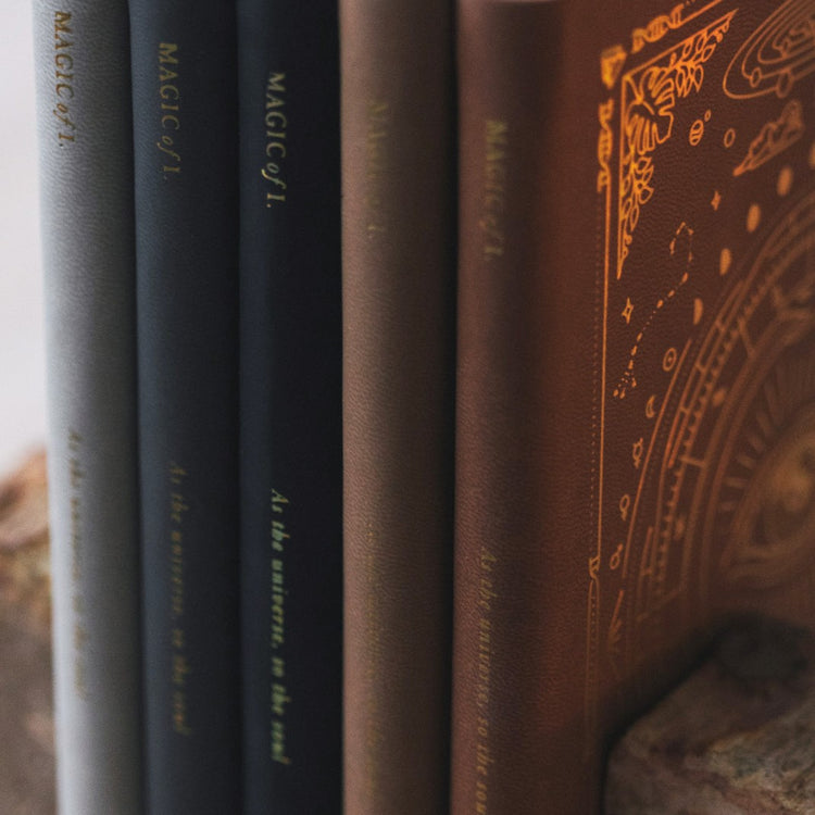 MOI Vegan Leather Journal Lined – Desert Brown