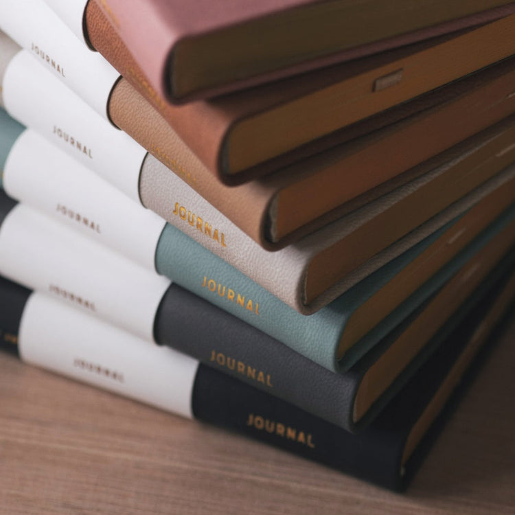 MOI Vegan Leather Journal Lined – Desert Brown