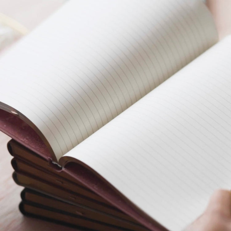 MOI Vegan Leather Journal Lined – Desert Brown