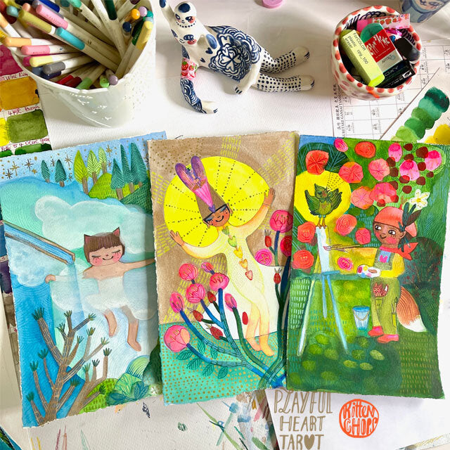 Playful Heart Tarot Seven Card Extension Pack