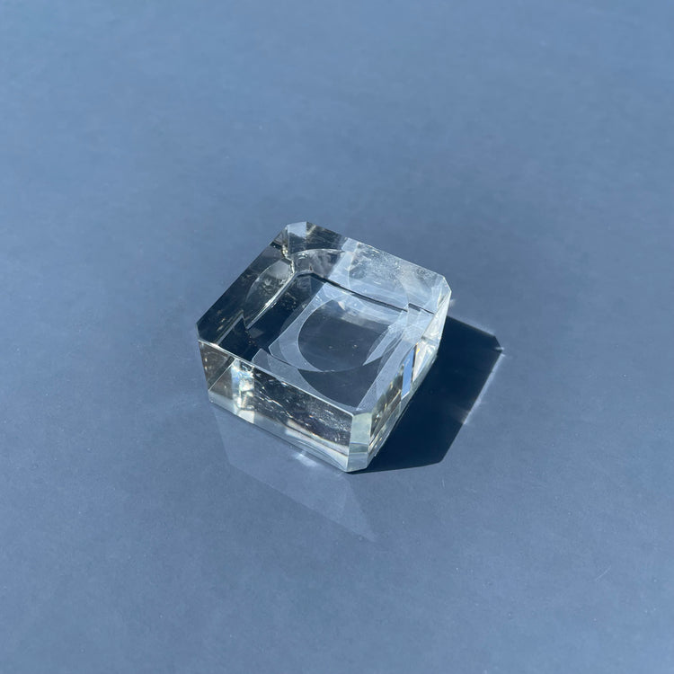 Glass Cube Sphere Stand
