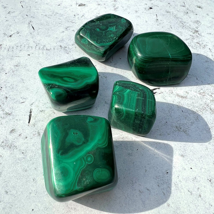 Malachite Tumbled Stones