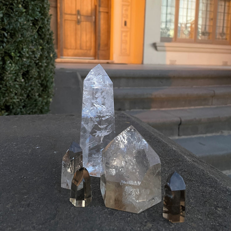 Grade A Natural Citrine Tower with Rainbows #6