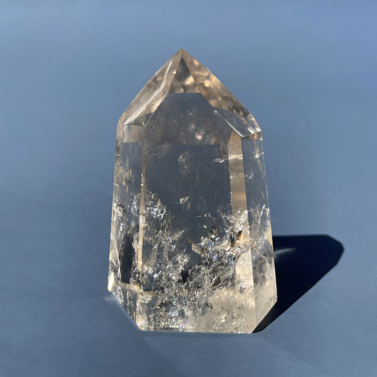 Grade A Natural Citrine Tower with Rainbows #2