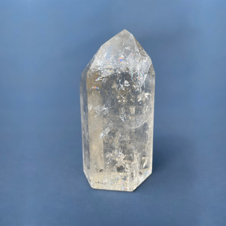 Grade A Natural Citrine Tower with Rainbows #7