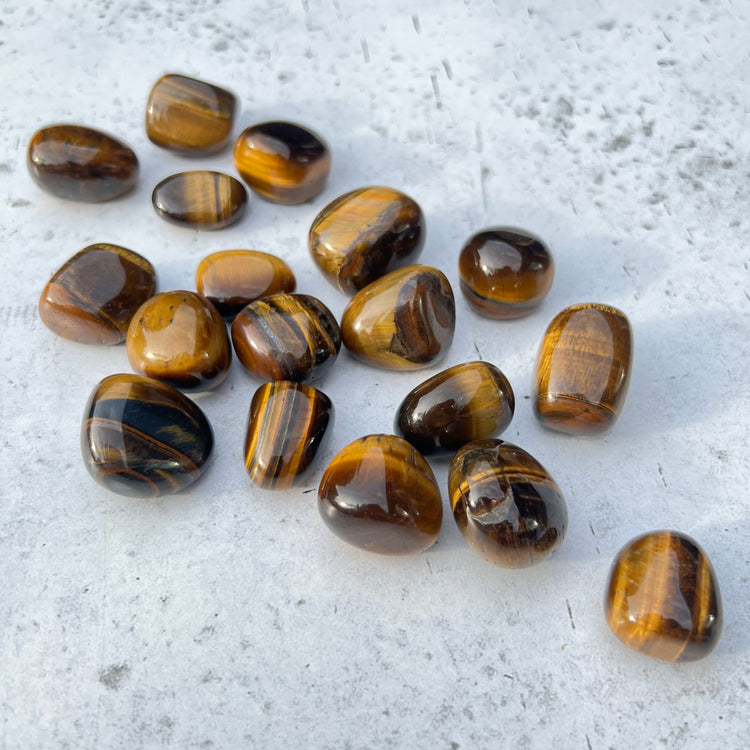 Tiger's Eye Tumbled Stones