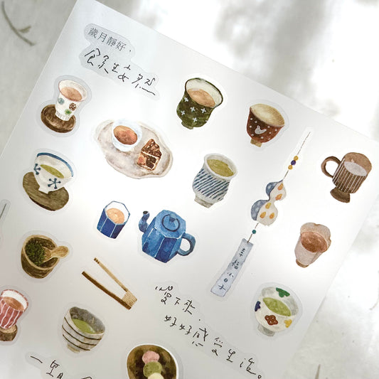 Tea House Transfer Stickers