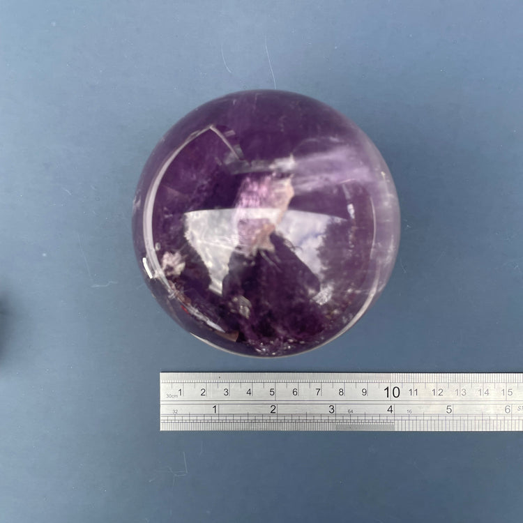 Grade A Amethyst Sphere with Rainbows #1
