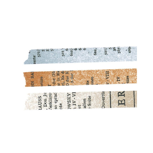 Old Book 10 mm Masking Tape Set