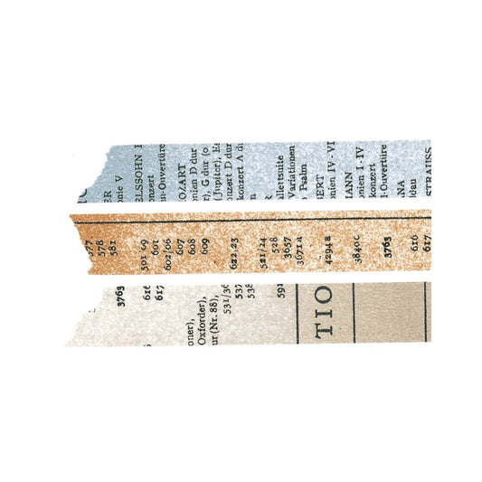 Old Book 15 mm Masking Tapes