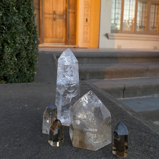 Clear Quartz Tower with Natural Rainbows #4