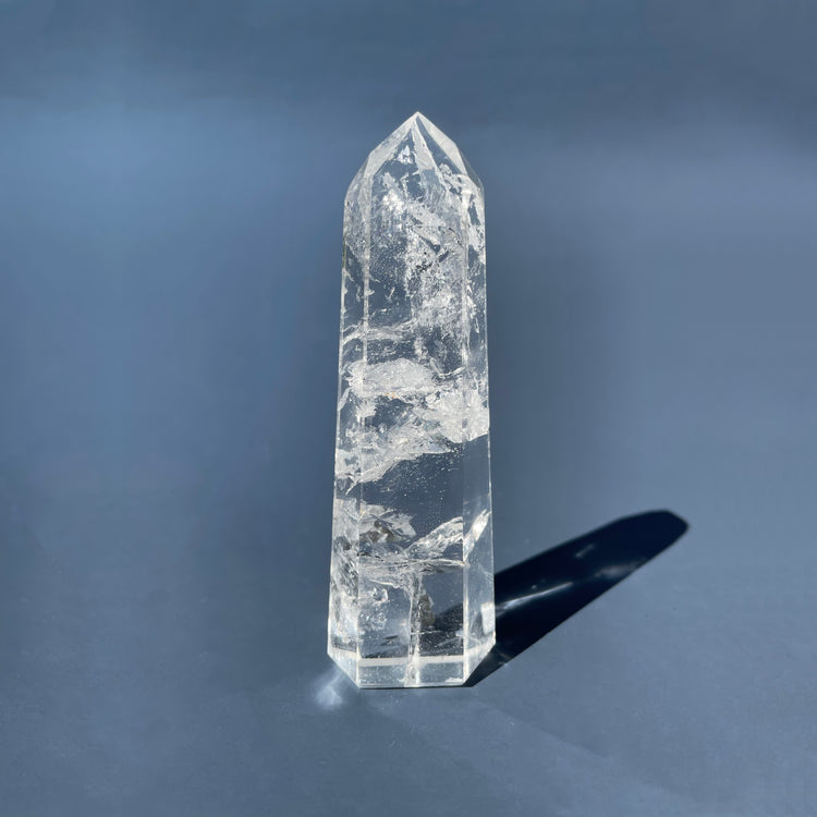 Clear Quartz Tower with Natural Rainbows #5