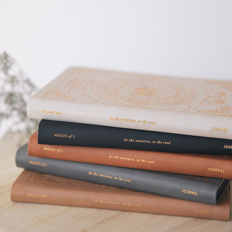 MOI Vegan Leather Journal Lined – Fawn Brown
