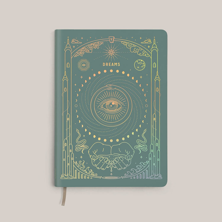 MOI Ether Dream Journal – Teal / Gold Holo