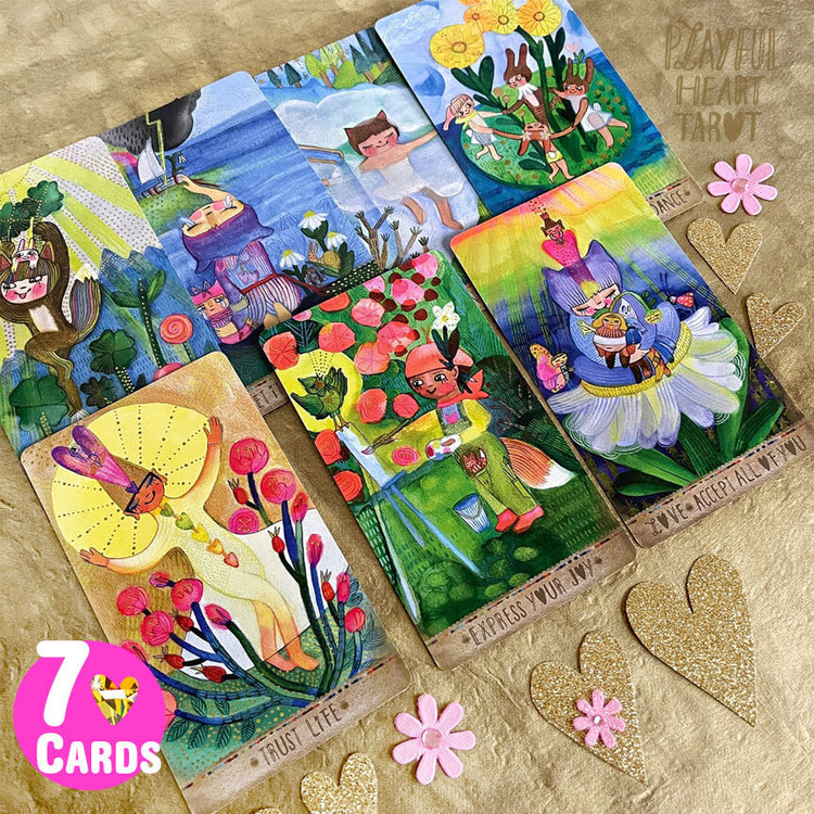Playful Heart Tarot Seven Card Extension Pack