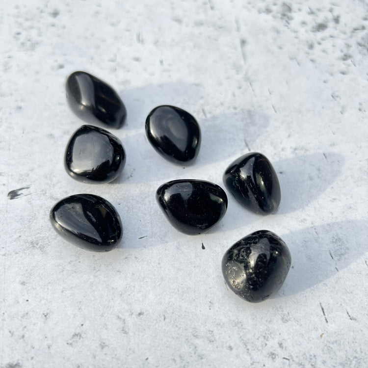 Black Tourmaline Tumbled Stones