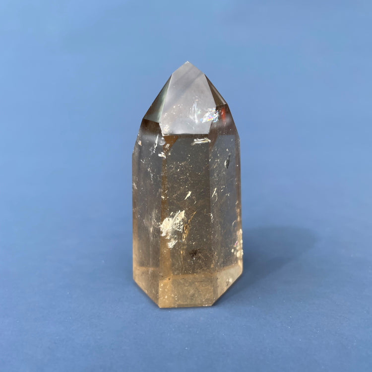 Grade A Natural Citrine Tower with Rainbows #4