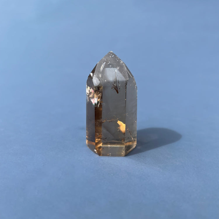 Grade A Natural Citrine Tower with Rainbows #9